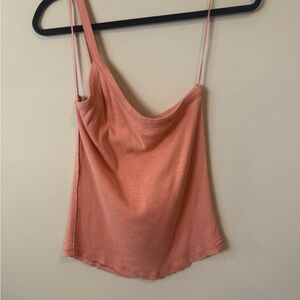 We The Free peach one shoulder Tank Top size medium